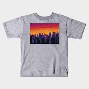 Colorado city sunset Kids T-Shirt